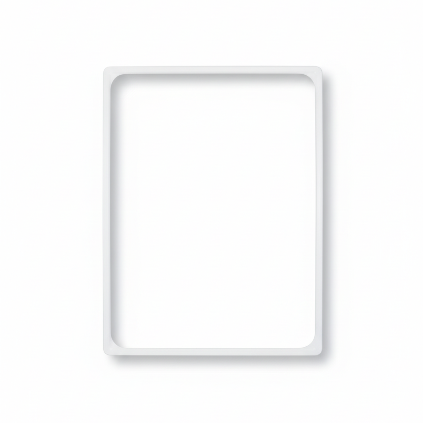 Plastramme, A4, hvid