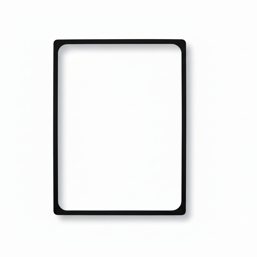 Muovikehys, A4, musta