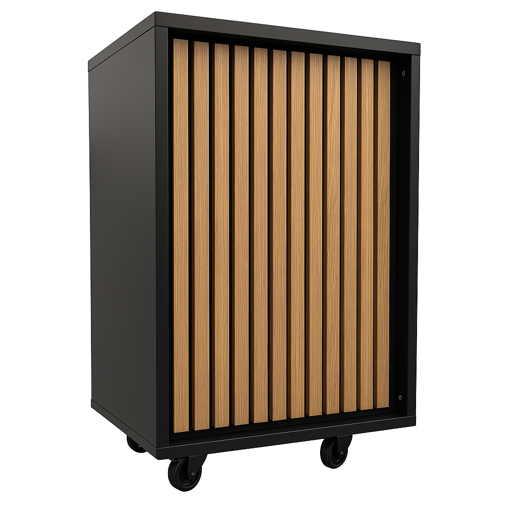 Frame-disk. Smal modul, sort. B55 - Akustikplade front