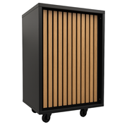 Frame-disk. Smal modul, sort. B55 - Akustikplade front