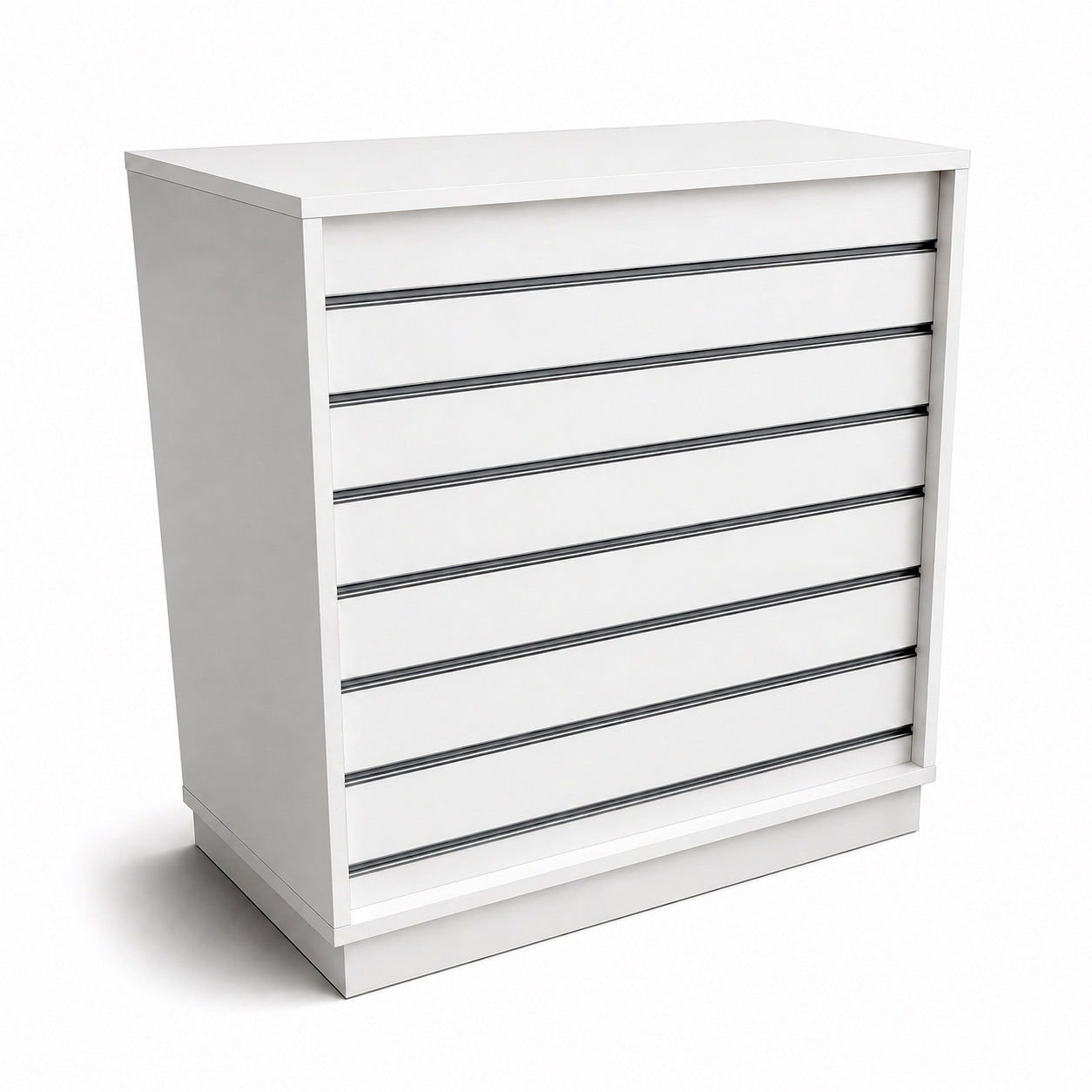Frame-disk. Bred modul, hvid. B110 - Rillepanel front