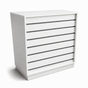 Frame-disk. Bred modul, hvid. B110 - Rillepanel front