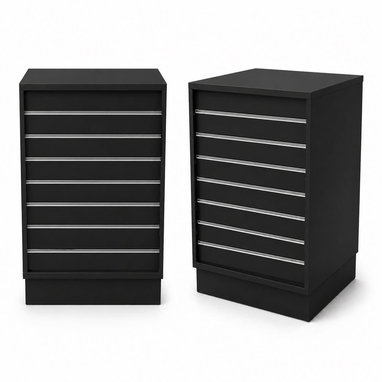 Frame-disk. Smal modul, sort. B55 - Rillepanel front