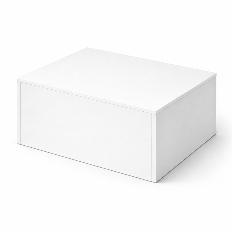 Podie. Valkoinen melamiini. 60 x 45 x K30 cm.