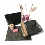 Lahjapussi, ruskeakraftpaperi, musta, pss. 250 kpl., 31 x 8 x K49 cm