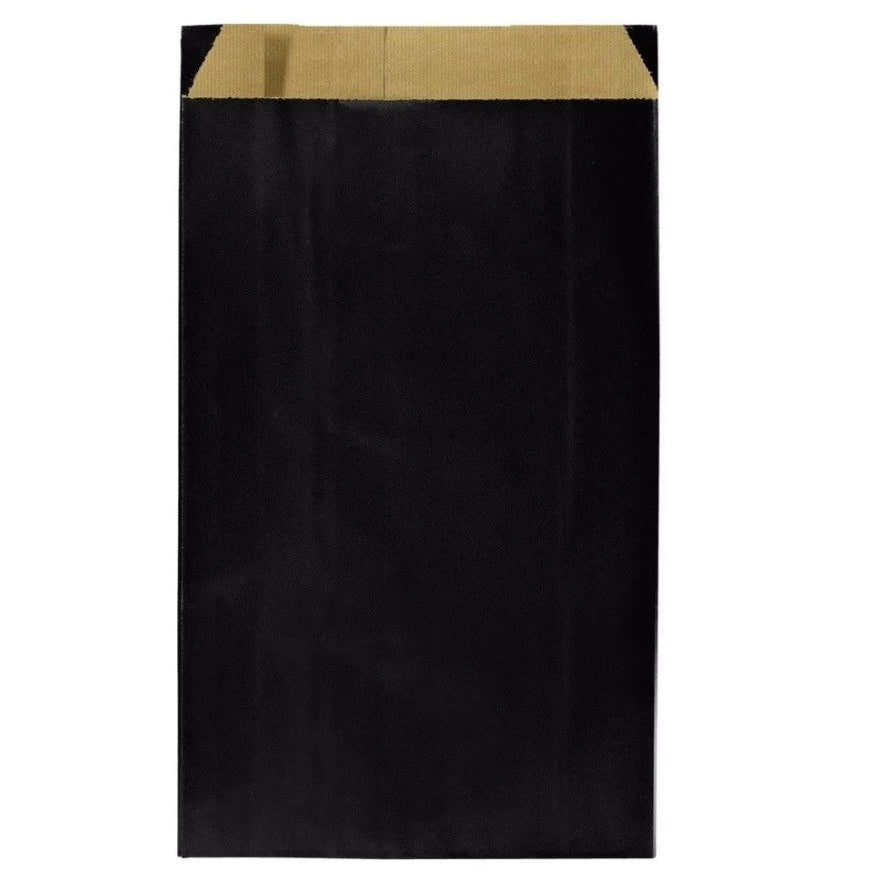 Gavepose, kraftpapir, sort, pk. med 250 stk., 12 x 4 x H20 cm