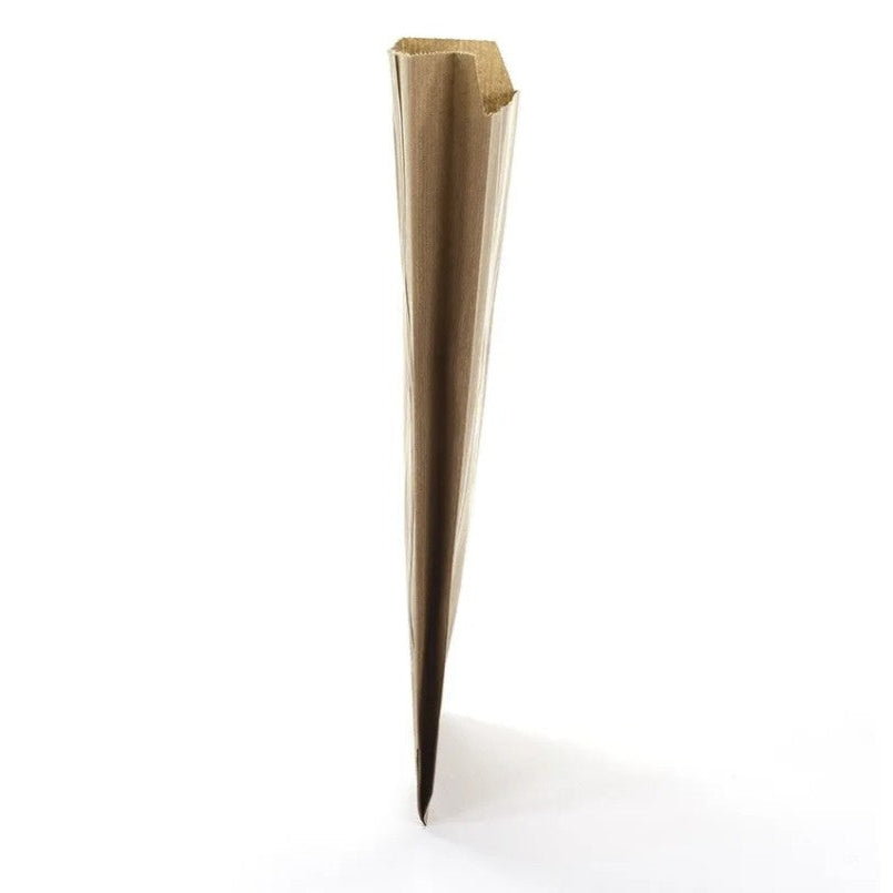 Gavepose, kraftpapir, natur, pk. med 250 stk., 12 x 4 x H20 cm
