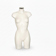 Hvid Energy dametorso på fod til butik