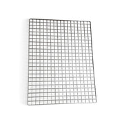 Dekorationsgitter, sort, 90 x H120 cm. Dobbeltramme til ophæng på væg eller loft
