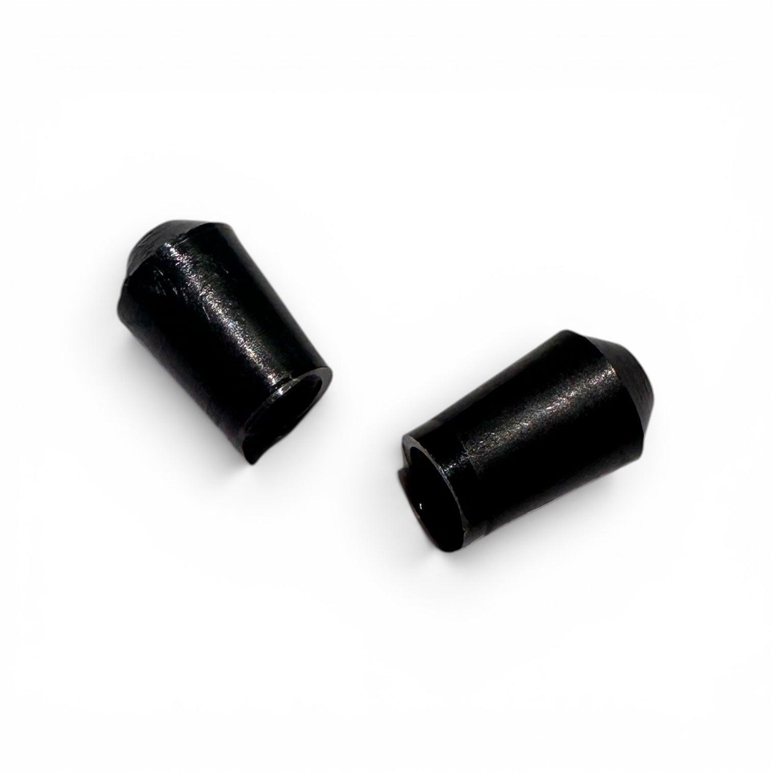 Endedup til sort, Ø 4 mm. Passer bla. på metal klemmebøjler.