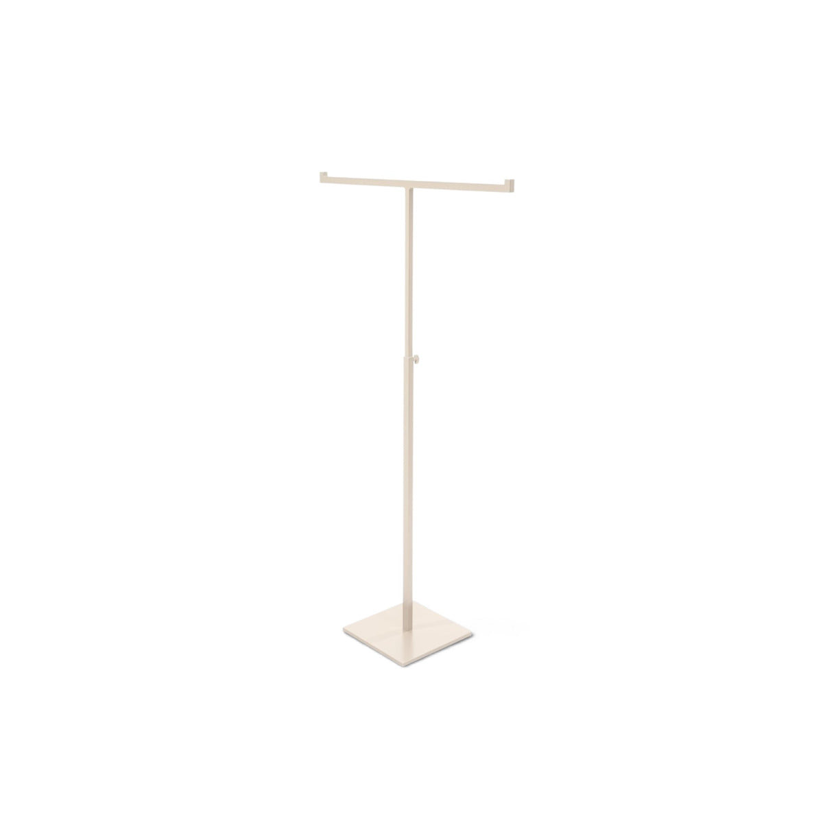 T-display - Højdejusterbar. Hvid. H43-81 cm. Firkantet fod - smykkedisplay