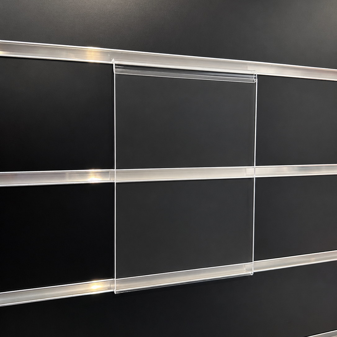 Skilteholder, t/ panel, akryl - A5