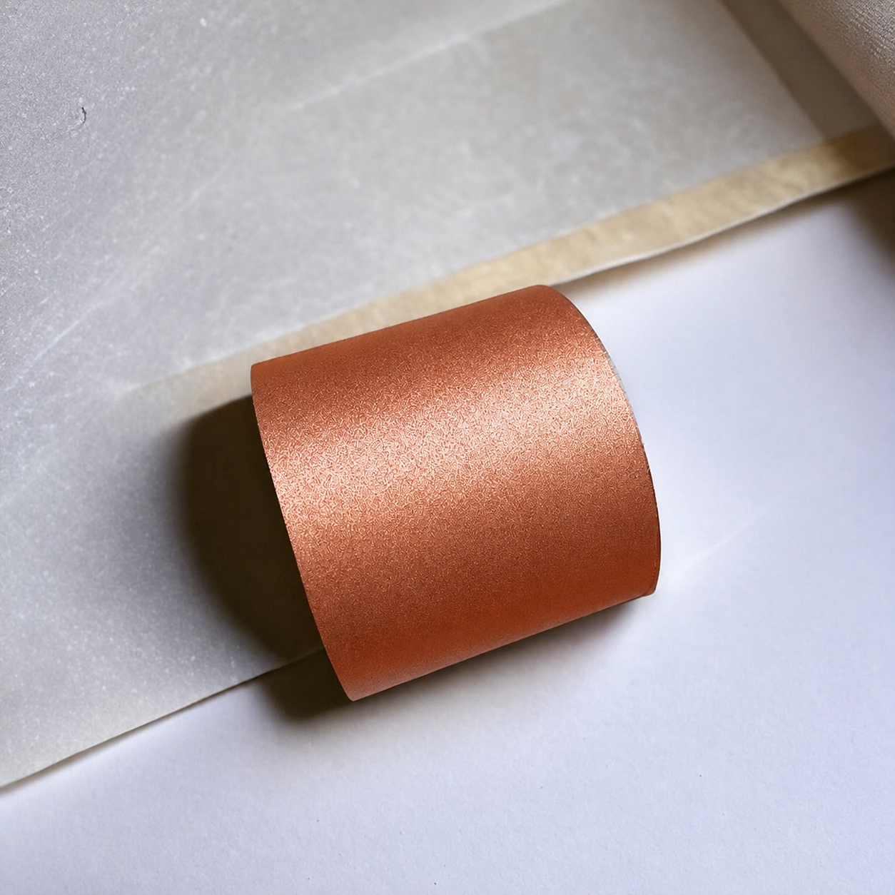 Lahjapaperi B 10 cm, kupari, kraftpaperi, 100 m