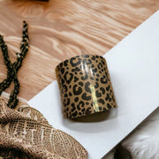 Gavepapir B 10 cm. Jaguar print, kraftpapir. 100 mtr.