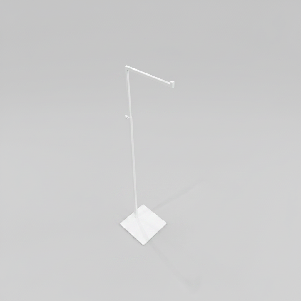 L-display - Hvid. Smykkestativ