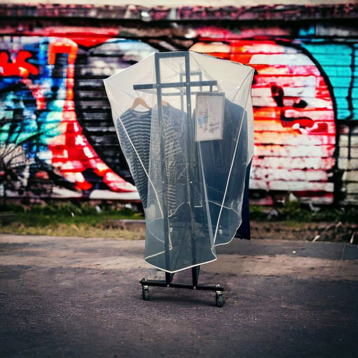 Sadesuoja pyörätelineelle - L5 & L7 - kirkas muovi