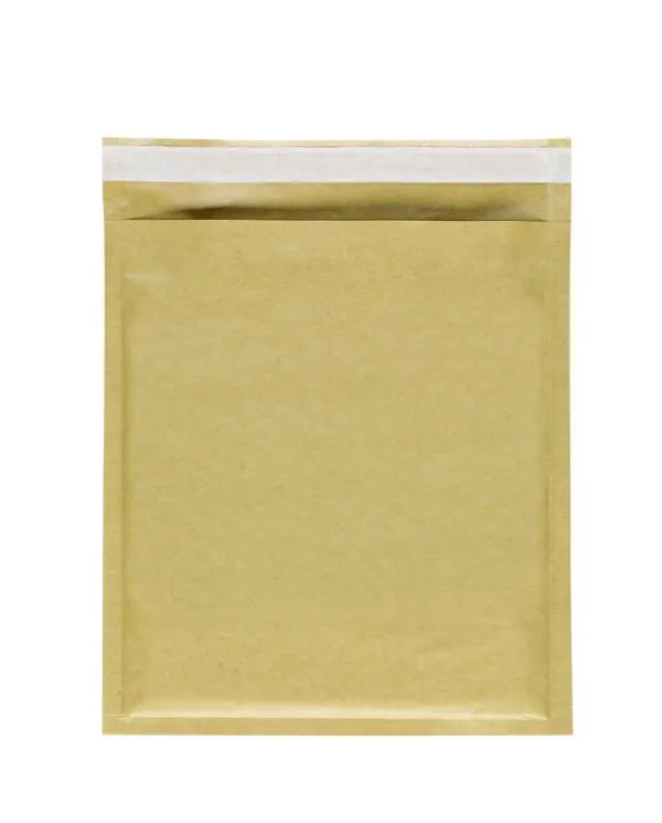 Forsendelseskuverter, med boblefilm, brun kraft, pk. med 100 stk., 27 x 36 cm.
