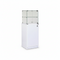 Slimline vitrine med underskab. Lås i vitrine og skab, hvid, B46 x D46 x H148