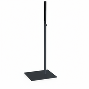 Jalka torsolle, teleskooppinen, korkea, musta, nelikulmainen levy, K58-126 cm, Elite torso (Sarja 5200)