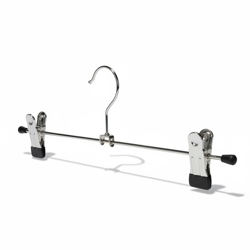Klemmebøjle, metalbøjle (B 30 cm.) - 100 stk. Sort. Buksebøjle