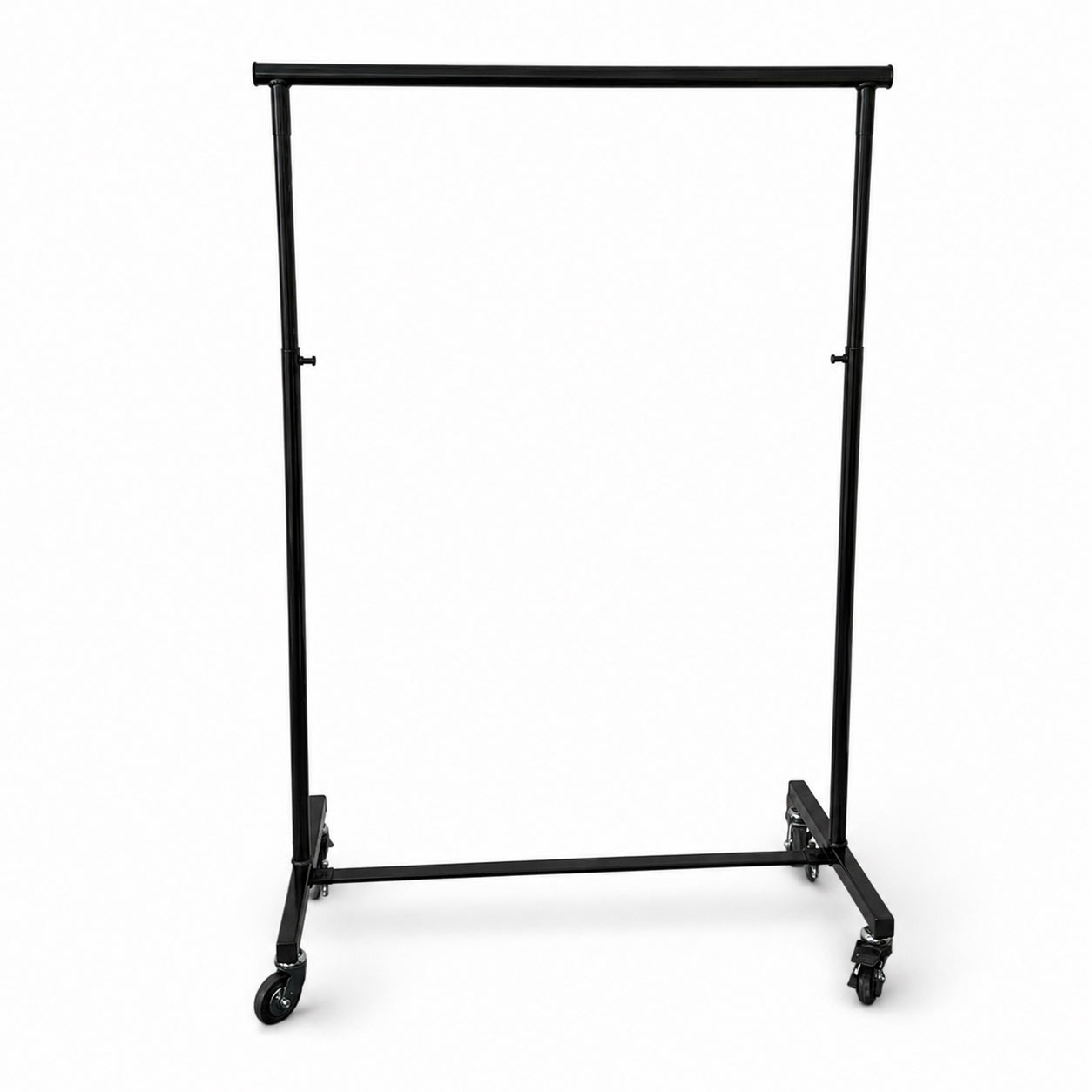 Konfektionsstativ - Lille Sort - Luxus. B 100-161 (bøjleudtræk) x D 50 x H 121-191 cm.