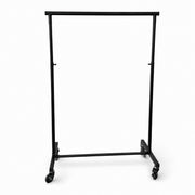Konfektionsstativ - Lille Sort - Luxus. B 100-161 (bøjleudtræk) x D 50 x H 121-191 cm.