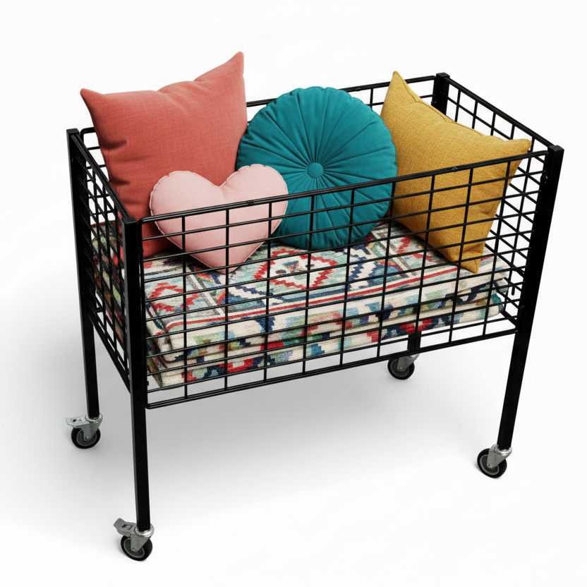 Boxer 2, musta alekorik. 50 x 95,6 x K90 cm. Säädettävä pohja.