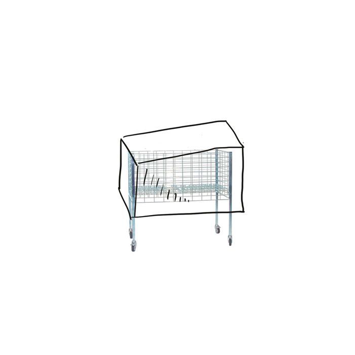 Sadeverhot langalle korille, savunvärinen, 104 x 54 x 50 cm. 2. lajittelu