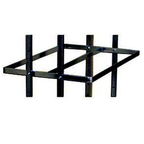 Kaksoisripustus L-telineelle - 60 cm. Valitse musta tai galvanoitu