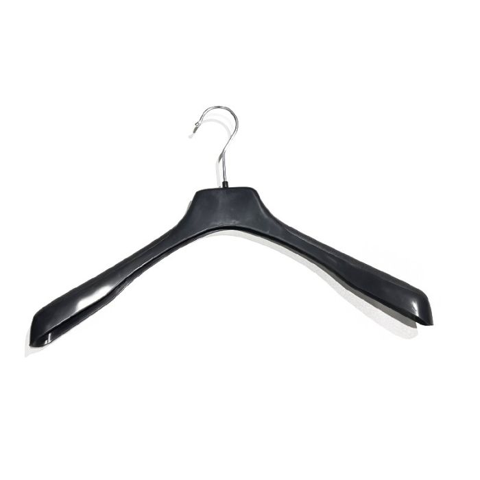 Vahva vaatenaulakko, muovi, musta, 45 cm, hartia 4,0 cm, pakattu 80 kpl. Kevyt