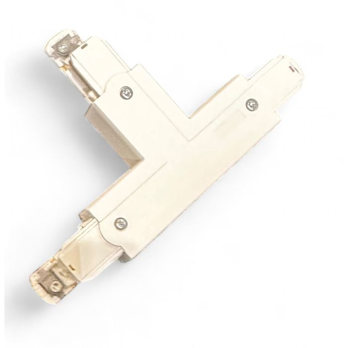 T-liitos, 3F-kiskolle, valkoinen, Global, vasen