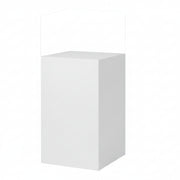 Podie. Hvid melamin. 40 x 40 x H75 cm.