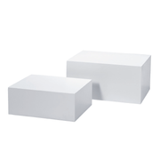 Podie sæt til mannequiner, sæt med 2 stk., hvid