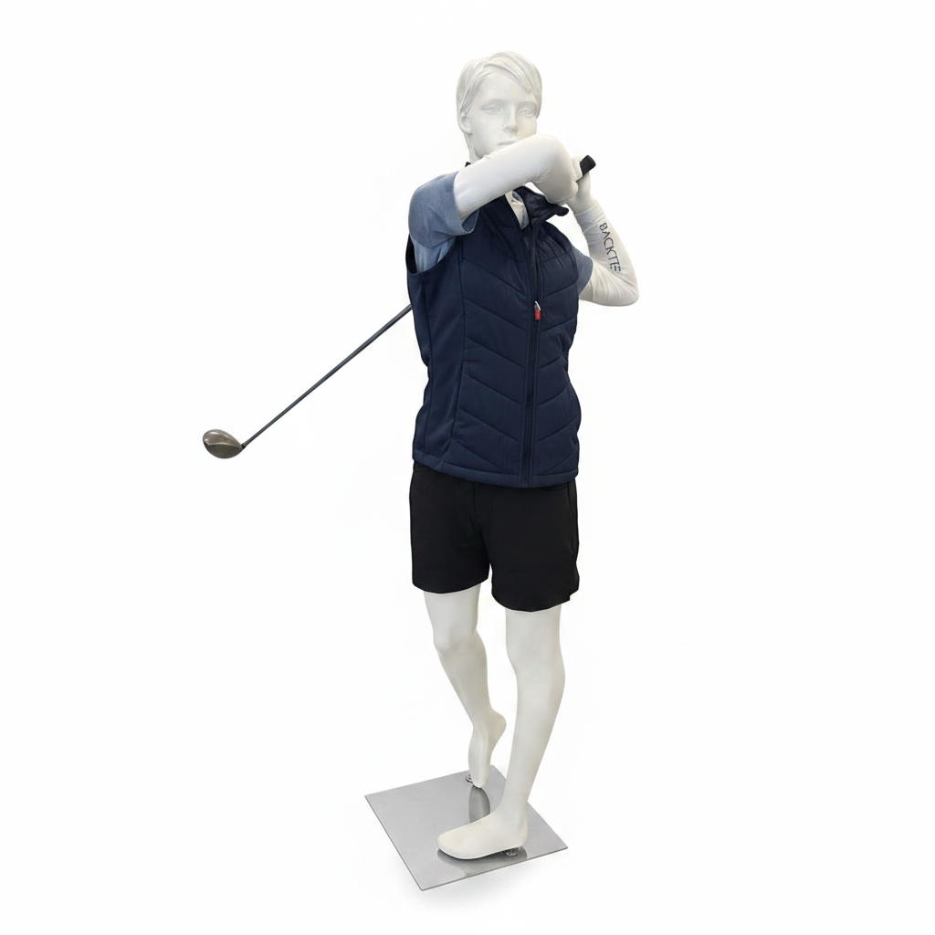 Urheilunaisten mallinukke, golf - valkoinen