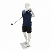 Urheilunaisten mallinukke, golf - valkoinen