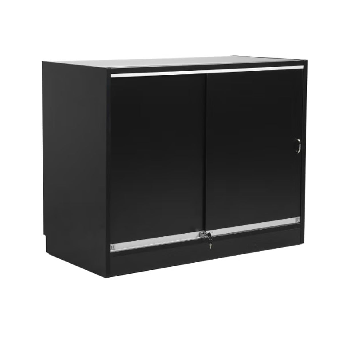 MADS butiksdisk med 1/3 glas bred, sort. B 120