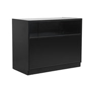 MADS butiksdisk med 1/3 glas bred, sort. B 120