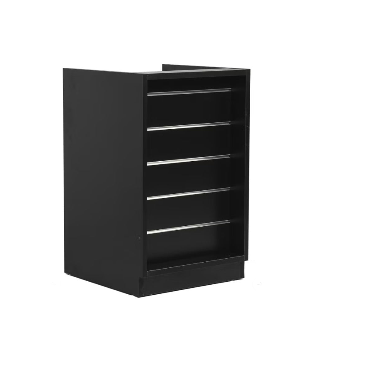 MADS butiksdisk smal, sort B 60 - Rillepanel front