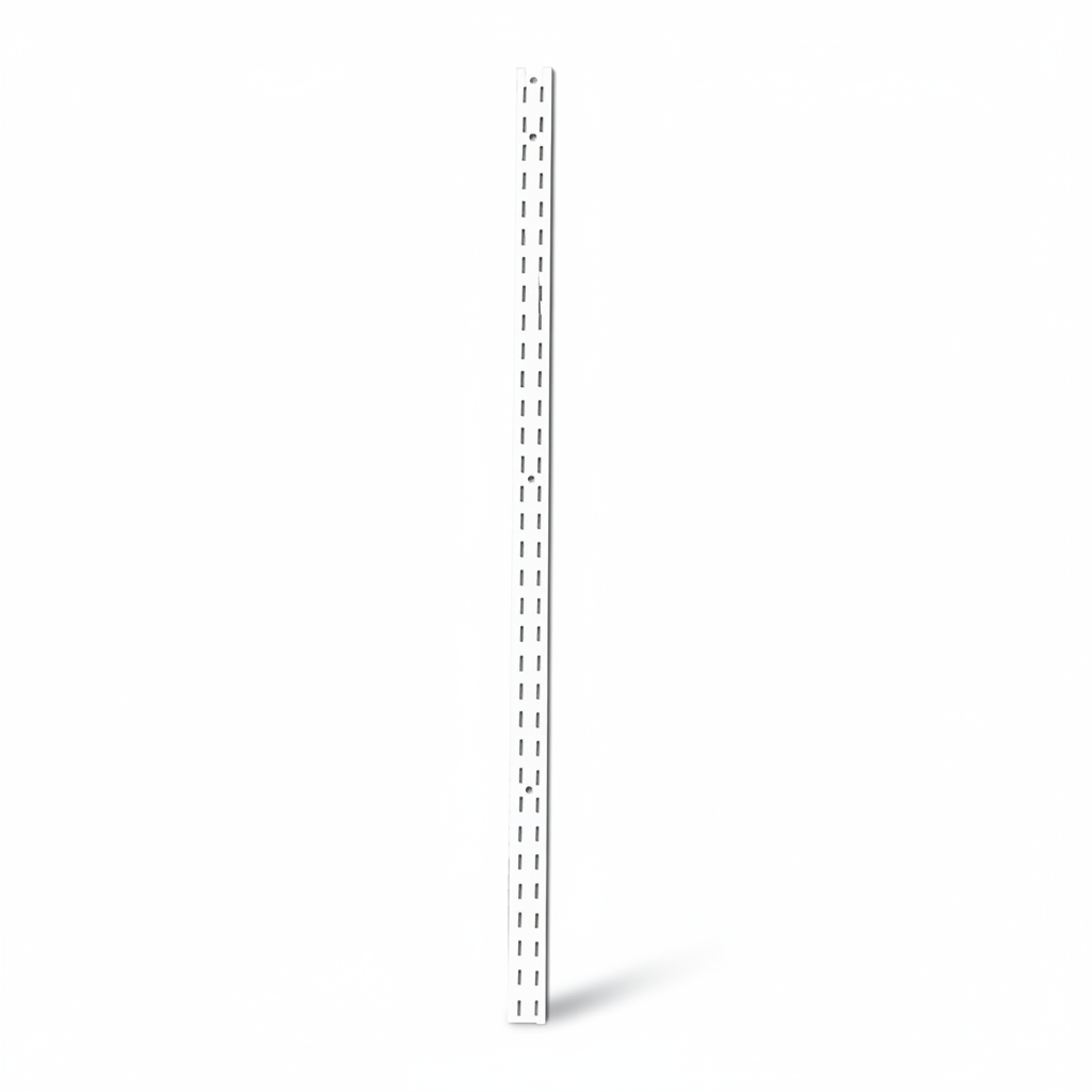 Vægskinne - Superskinne H 214cm  - Hvid