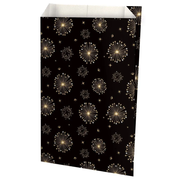 Lahjapussit - K 35 cm. - Musta kimalteella - 250 kpl.