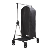 Soopl - XL-pussit - kokoelmaspussi vetoketjulla laukun tapaan - musta, 48 x 40 x K126 cm.