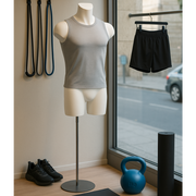 Performance miesten torso, XL, valkoinen, kromattu metallijalka