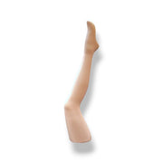 Strømpeben, dame, lys hudfarvet, glat. Plast H 83 cm, Ø15,5, fod 22 cm.