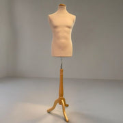 Treviso herregine, hørfarvet, lang krop, 3 fod, flad top, lyst træ