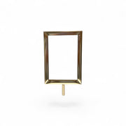Skilteramme, A6, metal, krom.
