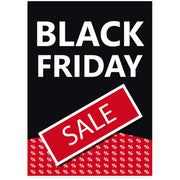 Plakat. Black Friday, sort og rød, 50 x 70 cm
