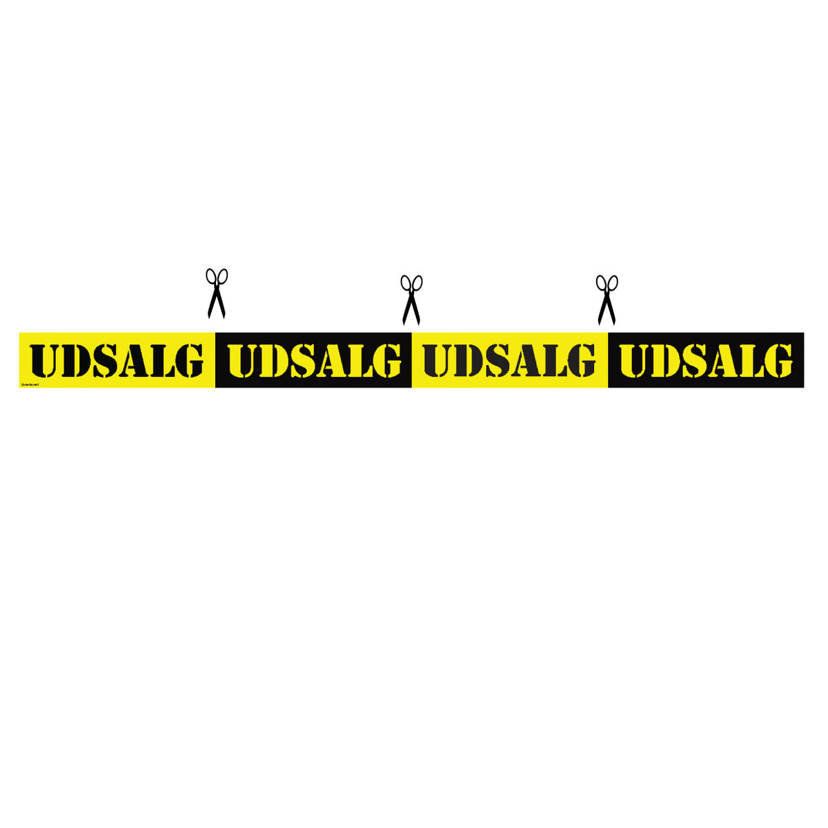 Vinduesstreamer m/ UDSALG - 120 cm.