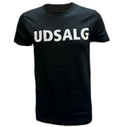 T-shirt UDSALG. Sort tema