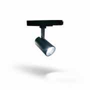 Spot t/ 3-vaiheinen kisko, K13 cm. Ø 6,50. Musta