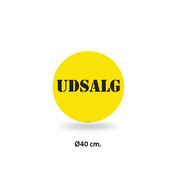 Poster - UDSALG - Ø40 cm.